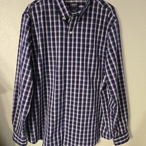 Chaps Men's Purple Plaid Shirt